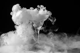 Dry Ice And Vodka Martini
